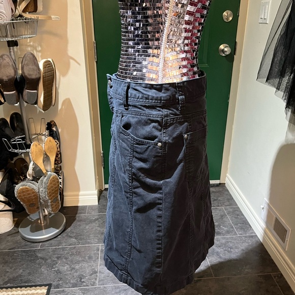 Lucky Brand black denim midi skirt 12 - Picture 3 of 13